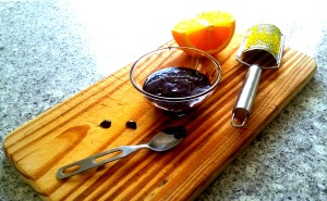 Orange dark choc soy sauce 8